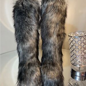 Luxurious Faux Fur Leg Warmers